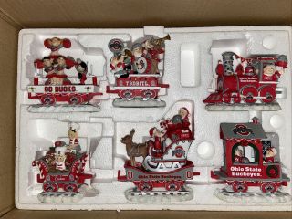 Buckeyes Ohio State Christmas Express Train Danbury (rare) Mrs.  Claus