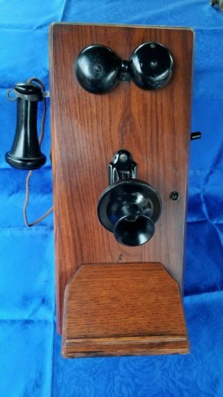 Automatic Electric Company Hand Crank Telephone Antique Rare