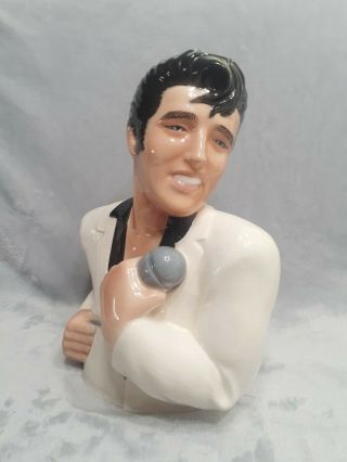 Elvis Presley Vtg 1987 Clay Art San Francisco Porcelain Bust 13 " ×11 " ×7 " Rare Euc