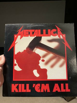 Rare Metallica Kill Em All Lp 1983 Banzai Record
