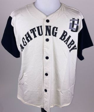 Vintage 1992 U2 Rare Achtung Baby Promo Baseball Jersey Osfa Button Rare Vtg
