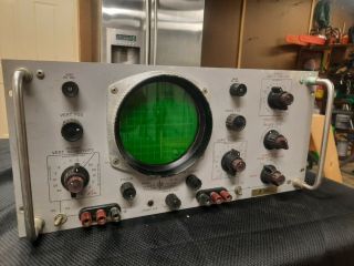 Vintage Rare Hewlett Packard Hp Oscilloscope Model 130br Cold War Navy Sub