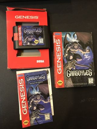 Gargoyles Sega Genesis Complete Video Game Rare