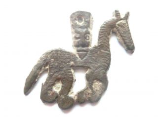 Exclusively Rare Ancient Celtic Druids Bronze Amulet Horseman Wearable