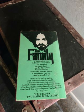 The Family by Ed Sanders paperback Rare chilling factual Charles Manson 1972 3