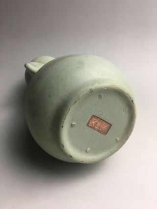Rare Chinese porcelain blue glaze Elephant ears vase 3