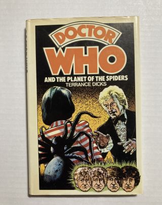 Doctor Who And The Planet Of The Spiders Hardcover,  Dj.  Not Ex Library 1977 Rare