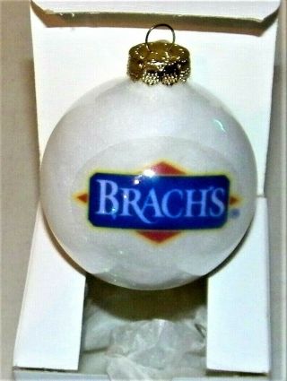Vintage Rare 100 Years Brachs Candy Chicago Advertising Ball Christmas Ornament