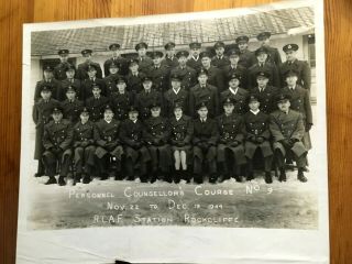 Rare Photo 1944 Wwii Rcaf Royal Canadian Air Force Training Rockliffe Ontario