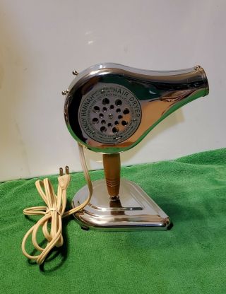 Antique Standard Products Handy Hannah Hair Dryer With Stand Chrome