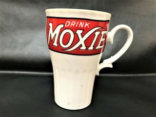 Extremely Rare Vintage Drink Moxie Cup Made Of Milk Glass 1920 
