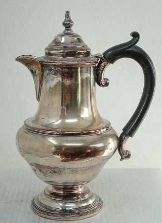 Antique Victorian Silver Plated On Copper Hot Water Jug