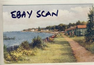 D 670 Isle Of Wight - Rare Postcard Of Puckpool Park,  Ryde,  1936 - Salmon