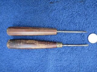 Two Small Antique Wood Workers Hand Chisels 3/16 Inch & 1/4 Inch.