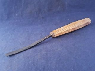 Antique SJ Addis & Sons 5/16  No.  15 Curved Carving Chisel 2