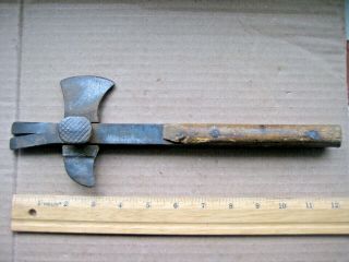 Antique Bridgeport Hdw Mfg Co No.  121 Crate Hatchet Ax Hammer Multi Tool