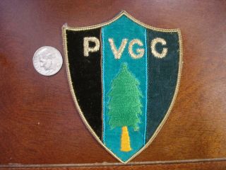 Rare Early Pine Valley Golf Club Blazer Patch 1 Course On Earth