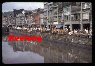 Rare Slide Keelung City Taiwan 1973 Taipei Street - See All My Hk & Korea Slides