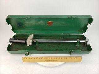 Vintage Beam Style 1/2” Torque Wrench 0 - 150 Ft/lbs Usa Duro Chrome Antique Box