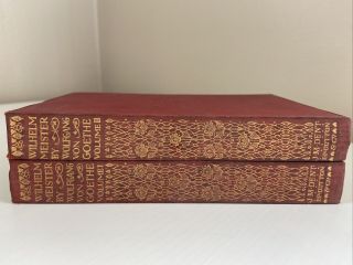 Wilhelm Meister Wolfgang Von Goethe Vol 1&2 Everyman Books Antique Hardback