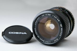 [mint]rare Cosina 28 - 70㎜ 1:3.  5 - 4.  8 Macro Mf Zoom Lens For Pentax - K Japan