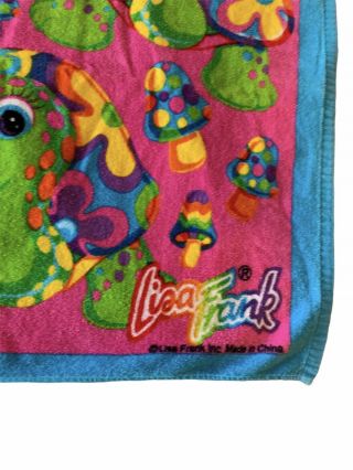 Lisa Frank Turtle Beach Towel rare Multi Colored 80’s Nostalgia 3