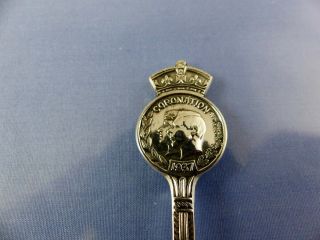 Silverplate Souvenir Spoon Coronation of King Edward 1937 by Wm A Rogers 3