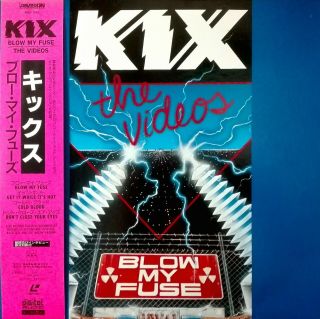 Kix - Blow My Fuse Japan Laserdisc Obi.  Amly - 8001 Rare