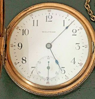 1901 Waltham 15j 16s Model 1899 Grade 620 Pocket Watch Engraved Hunter Case RARE 3