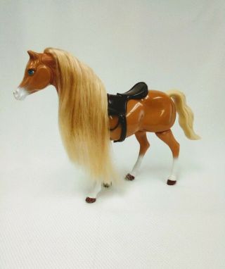 Vintage 1998 Mattel Battery Operated Walking Palomino Horse Barbie Hg3