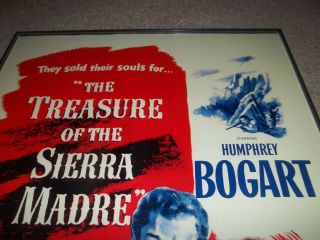 Rare The Treasure of the Sierra Madre Movie Poster 11x17 Humphrey Bogart 48/749 2