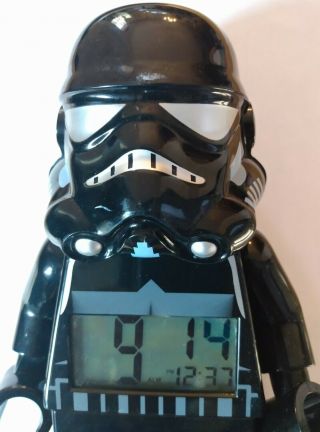 Rare Lego Star Wars Light Up Alarm Clock Shadow Trooper Large 9 " Figure