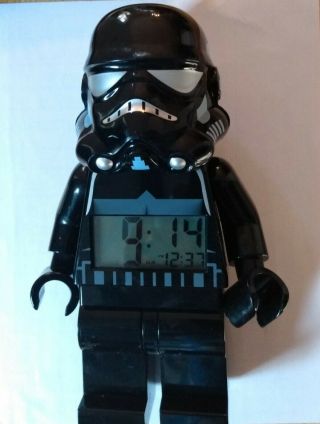 RARE LEGO STAR WARS LIGHT UP ALARM CLOCK SHADOW TROOPER LARGE 9 