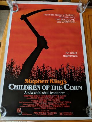 Rare Children Of The Corn Rolled One Sheet Movie Poster Stephen King