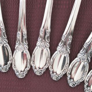 Wm A Rogers Park Lane set of 7 teaspoons silverplate chatelaine dowry spoon 2