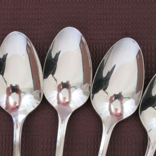 Wm A Rogers Park Lane set of 7 teaspoons silverplate chatelaine dowry spoon 3