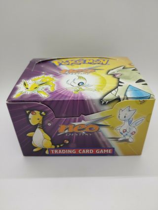 Pokemon Neo Destiny Empty Booster Box - Rare