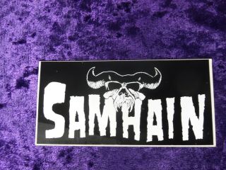 Samhain - 1984 Sticker Misfits Danzig Authentic Plan 9 Rare Nr