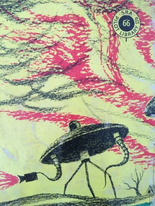 War Of The Worlds - Invasion From Mars - Hg Wells School Reader Book Rare