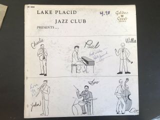 Extremely Rare Lake Placid Jazz Club Lp Signed