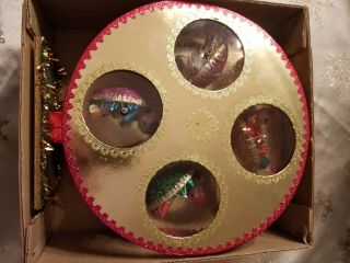 Rare Vintage Christmas Musical Elf Ferris Wheel 1968 Wind - Up Box -