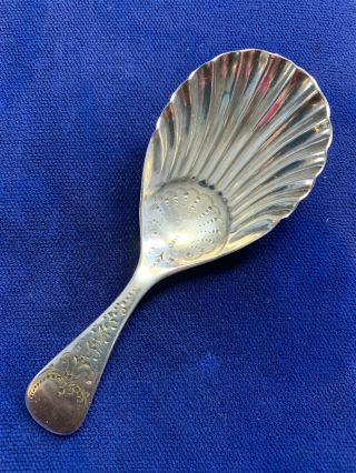 Antique Ww Tea Caddy Spoon - Silver Plated Spoon