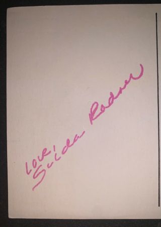 Gilda Radner Signed Postcard Saturday Night Live 1979 Rare Comedian 3