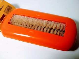 1984 Vintage Handi Mini Sweep Natural Bristle Brush Makes The Difference & Box