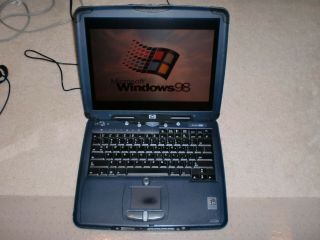Hp Pavilion N5170 Laptop With Windows 98 Installed,  Built - In Floppy Drive,  Rare