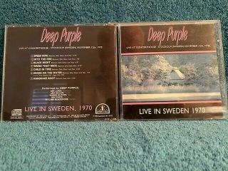 Deep Purple Live In Sweden 1970 Golden Stars Cd Oop Very Rare