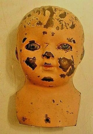 Antique Tin Doll Head