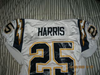 GAME WORN SAN DIEGO CHARGERS JERSEY RARE LARGE SIZE 03 - 50 3