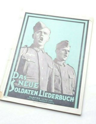 Ww2 German Song - Text Book Large Format Rare
