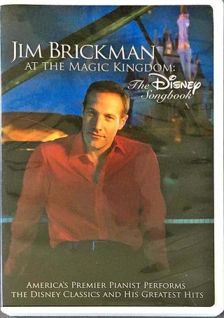 Jim Brickman At The Magic Kingdom,  The Disney Songbook Dvd - - Rare